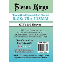 SLEEVE KINGS "blood Bowl Compatible" Card Sleeves (78MM X 113Mm) (Sks-8819) 110 Sleeves Per Pack