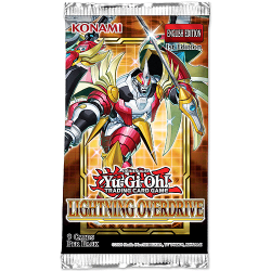 KONAMI Yugioh Trading Card Game: Lightning Overdrive Booster Pack Yu-Gi-Oh 9 Cards