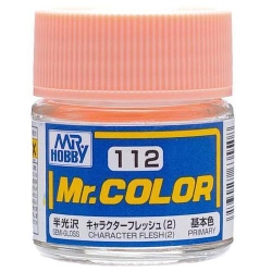 MR. HOBBY Mr. Color 112 - Character Flesh (2 Of 2) (Semi-Gloss/primary) (C112) 10Ml Semi-Gloss Lacquer Paint