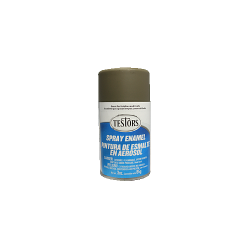 TESTORS Spray Enamel Paint: Flat Olive Drab (3 OZ.) (Tes1265)