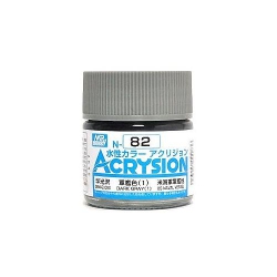 MR. HOBBY Acrysion Color - Dark (1) (Semi-Gloss/us Naval Vessel) (N82) 10Ml Semi-Gloss Acrylic Paint In Gray