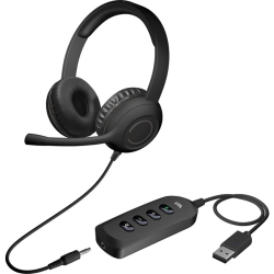 CYBER ACOUSTICS Ac-5812 Stereo Headset With USB & 3.5MM (Ac-5812)