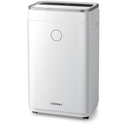COSTWAY 60-Pint Dehumidifier for Home & Basements 4000 Sq. Ft W/ 3-Color Digital Display