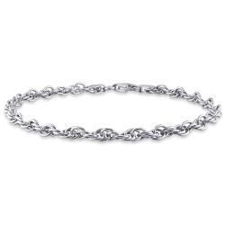 AMOUR Singapore Chain Bracelet In Silver