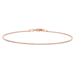 AMOUR Ball Chain Bracelet Silver In Pink