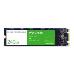 WESTERN DIGITAL Wd 240GB 2.5" M.2 2280 SATA Iii 6GB/s Internal SSD Hard Drive (Wds240G3G0B) In Green
