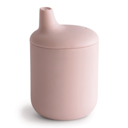 MUSHIE Silicone Sippy Cup - Blush