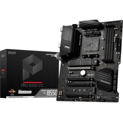 MSI Pro B550-Vc Gaming Motherboard (Supports 3Rd Gen Amd Ryzen Cpu, Amd B550 Socket Am4, 4 Dimms Ddr4, PCie 4.0, M.2 X 2, USB 3.2 Ports, Jrgb