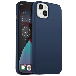 PANDACO Hard Shell Metallic Case for Iphone 14 Plus In Navy