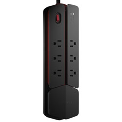 Monster Power Center Vertex 6-Outlet Surge Protector - White