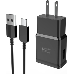 GENERIC Fast Charging Type-C Charger/wall Power Adapter With Super USB-C Cable for Samsung Galaxy S9, S10, 20, 21, 22 Ultra Plus, Note9, A7