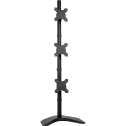 DOLAER Triple Lcd Monitor Height Adjustable Desk Mount Stand for 3 Screens Up to 27 Inches Stand-V003D