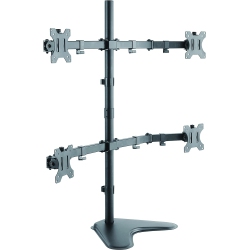 DOLAER Economy Quad Free Standing Monitor Stand Mount for Monitors Up to 32 Inch