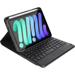 SAHARACASE Keyboard Folio Case for Apple Ipad Mini 6Th Generation 2021 - In Black