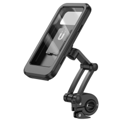 CSMART Universal Waterproof Cell Phone Holder Mount for Bicycle Bike / Motorcycle / Stroller, 360 Rotatable Hands Free Adjustable Handlebar