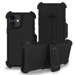 CC Topsave Shockproof Heavy Duty High Impact Resistant Rugged Hybrid Three Layer Armor Full Body Protection Case \w Belt Clip Holder for Iphone 14