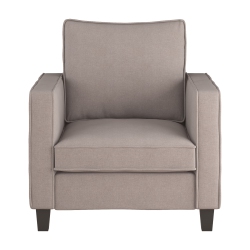 CORLIVING Georgia Taupe Fabric Accent Chair