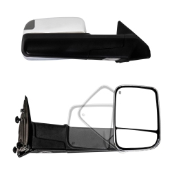 GALAXY AUTO 2009-2018 Dodge Ram Power Folding Towing Mirrors (Pg-Tm10D113C) - Chrome