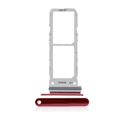 ESOURCE PARTS Replacement Dual Sim Card Tray Compatible for Samsung Galaxy Note 10 (Aura Red)