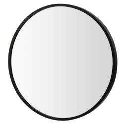 COSTWAY 16"round Wall Mounted Bathroom Mirror Aluminum Alloy Frame Decor Mirror