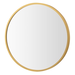 COSTWAY 16"round Wall Mounted Bathroom Mirror Aluminum Alloy Frame Decor Mirror