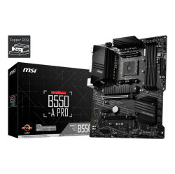 MSI B550-A Pro Motherboard (Supports 3Rd Gen Amd Ryzen Cpu, Am4, Ddr4, PCie 4.0, M.2, Atx)