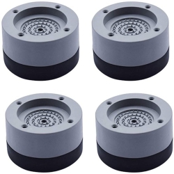 ISTAR Anti Vibration Pads \w Tank Tread Grip, 4 Pads Washer & Dryer Pedestals Fit All Machines - Noise Dampening, Protects Laundry Room Floor - Anti