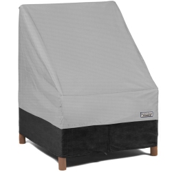 NORTH EAST HARBOR Outdoor Patio Chair Furniture Cover - Breathable Material, Sunray Protected, And Weather Resistant Storage Cover - Gray With Hem