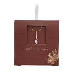 CALLURA Goldtone Ab Classic Austrian Crystal Crystal Marquis Pendant Necklace - On Holiday Card In Multicolor