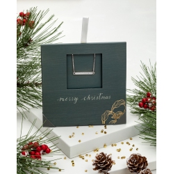 CALLURA Silvertone Clear Classic Austrian Crystal Crystal Bar Bracelet - On Holiday Card In Multicolor