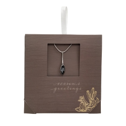 CALLURA Silvernight Crystal Marquis Pendant Necklace - On Holiday Card In Multicolor