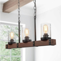 LNC 3-Light Kitchen Island Linear Pendant