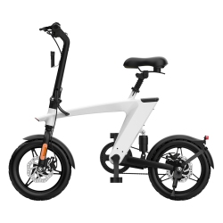 HX H1 Fly Fish 14 Inch Foldable E-Bike, Light Weight, Lcd Display, Dual Suspension, 36V 10Ah Large Battery, 25Km/h Speed, Up to 75Km Range \w Padel