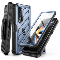HLD Supcase Unicorn Beetle Case for Galaxy Z Fold 4 5G (2022), Rugged Belt Clip Shockproof Protective Case With Built-In Scree