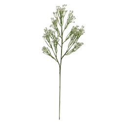 SELECT ARTIFICIALS 24" Dove White And Artificial Gysophila Stemmed Flower Spray In Green