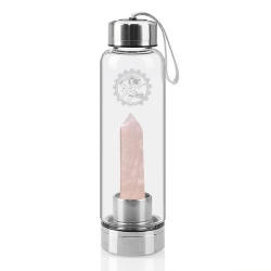 SHIVAS STONE Shiva’S Stone Crystal Infused Water Bottle - Rose Quartz