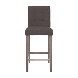 CORLIVING Dad-443-B Leila Fabric Bar Height Barstool