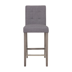 CORLIVING Dad-433-B Leila Fabric Bar Height Barstool