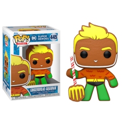 FUNKO Pop Heroes Dc Heroes Vinyl Figure Gingerbread Aquaman #445 (Sale)