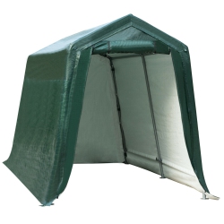 GYMAX 7'x12' Patio Tent Carport Storage Shelter Shed Car Canopy Heavy Duty In Green