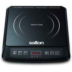 SALTON Portable Induction Cooktop Cool Touch Led Display Cooker