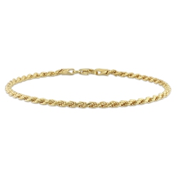 AMOUR Rope Chain Bracelet Silver In Yellow