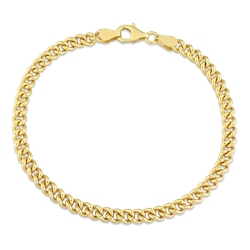 AMOUR Curb Link Chain Silver In Yellow