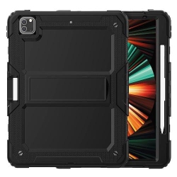 SAHARACASE - Defence Series Case for Apple Ipad Pro 12.9" (4Th, 5Th, And 6Th Gen 2020-2022) - In Black