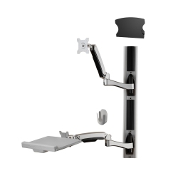 AMER 24" - 32" Sit-Stand Combo Workstation Wall Mount (Amr1Awsv3)