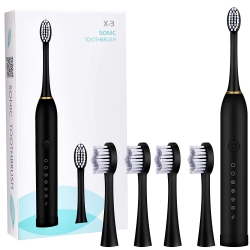 ISTAR Rechargeable Electric Toothbrush for Adults Electric Brush With 6 Modes And 4 Brush Head