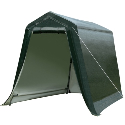 GYMAX 6'x8' Patio Tent Carport Storage Shelter Shed Car Canopy Heavy Duty In Green