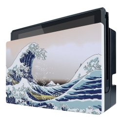HLD Playvital The Great Wave Patterned Custom Protective Case for Nintendo Switch Charging Dock, Dust Anti Scratch Dust Hard Cov