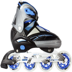 ISTAR Premium Adjustable Performance Inline Skates \w Front Led Flash Light Up Wheels Aluminum Body Beginner Skates Fun Illuminating Roller Skates