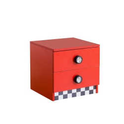 CAKIDSROOM ' Star Racer Kids Nightstand (Red)